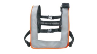 Der Fußgängerwarngurt von Linde Material Handling Fußgängerwarngurt von Linde Material Handling