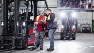 Linde Service Berater beim Kunden