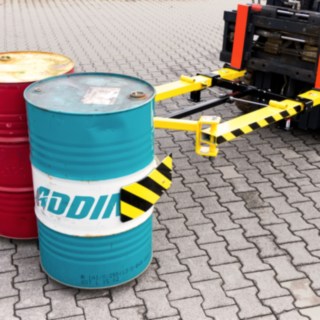 Sander Sonderbau Gabelstapler Zubehör Fassklammer