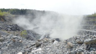 Steinbruch-Venusberg-Sprengung Steinbruch-Venusberg-Sprengung