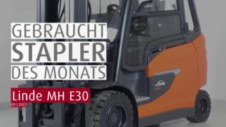 Gebrauchtstapler des Monats September 2023 | Linde MH Stapler E30 | Sander Fördertechnik Gebrauchtstapler des Monats September 2023 | Linde MH Stapler E30 | Sander Fördertechnik