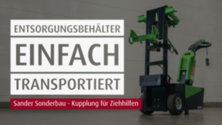 Sonderbau Movexx Kupplung Entsorgungsbehälter